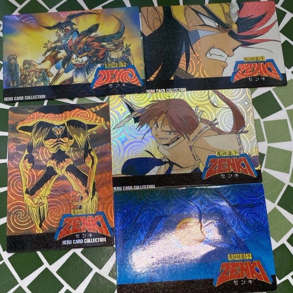1995 Zenki Hero Card Collection Holographic Cards Lot of 5 Japan Anime